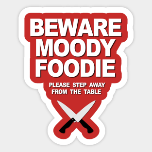 Moody Foodie Sticker